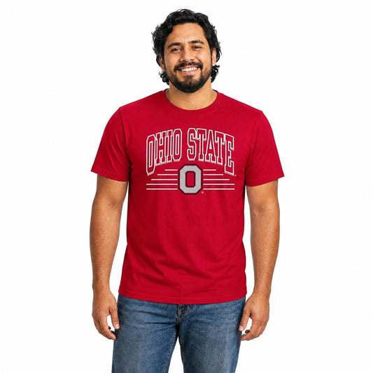 Ohio State Buckeyes  Overtime Classics Unisex Cotton T-Shirt Short Sleeve - Red