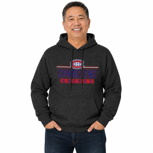 Montreal Canadiens  True Fan Pullover Hoodie Men Women Heather Charcoal - Charcoal