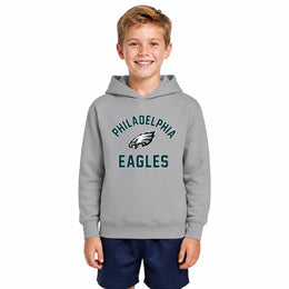 Philadelphia Eagles  NFL Youth Gameday Pullover Hoodie Boys Girls - Gray