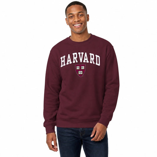 Harvard Crimson NCAA Fleece Crewneck Sweatshirt for Men and Women - Maroon