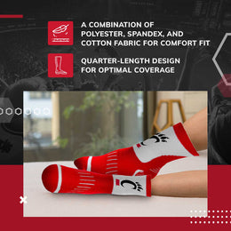 Cincinnati  Bearcats NCAA Youth Surge Team Mascot Quarter Socks - Red