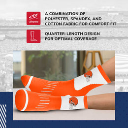 Cleveland Browns NFL Youth Crew Length Surge Socks for Boys and Girls - Team Color