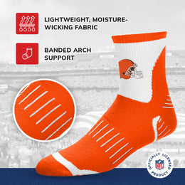 Cleveland Browns NFL Youth Crew Length Surge Socks for Boys and Girls - Team Color