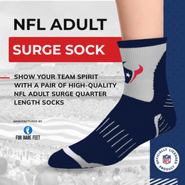 Houston Texans NFL Performance Quarter Length Socks - Navy