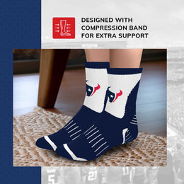 Houston Texans NFL Performance Quarter Length Socks - Navy