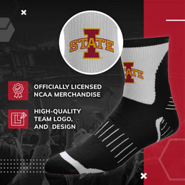 Iowa State Cyclones NCAA Youth Surge Team Mascot Quarter Socks - Black