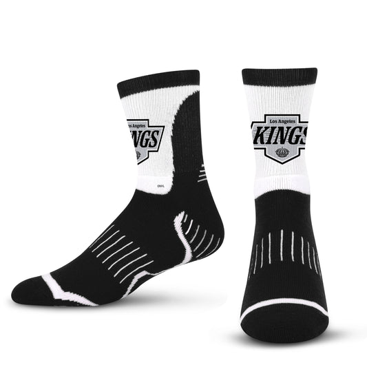 Los Angeles Kings NHL Adult Surge Team Mascot Mens and Womens Quarter Socks - Black