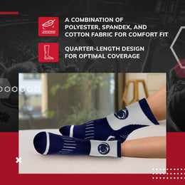 Penn State Nittany Lions NCAA Youth Surge Team Mascot Quarter Socks - Navy