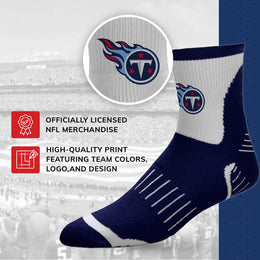 Tennessee Titans NFL Performance Quarter Length Socks - Navy