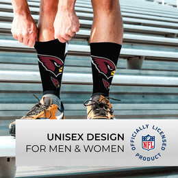 Arizona Cardinals NFL Adult Curve Socks - Black