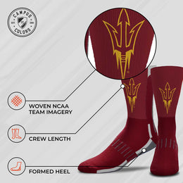 Arizona State Sun Devils NCAA Youth University Socks - Team Color