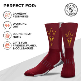 Arizona State Sun Devils NCAA Youth University Socks - Team Color