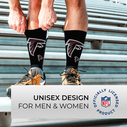 Atlanta Falcons NFL Youth V Curve Socks - Black