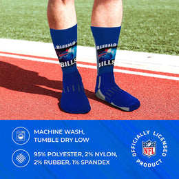 Buffalo Bills NFL Youth Zoom Location Crew Socks - Royal