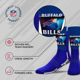 Buffalo Bills NFL Youth Zoom Location Crew Socks - Royal