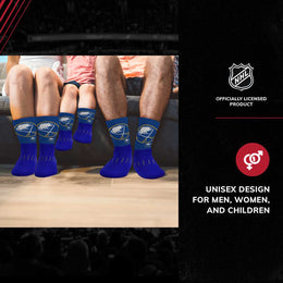 Buffalo Sabres Adult NHL Zoom Curve Team Crew Socks - Royal