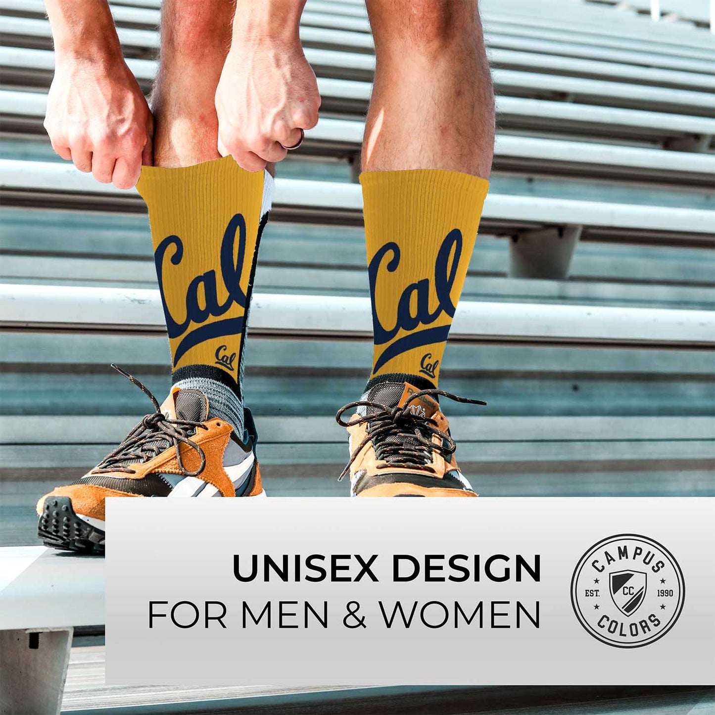 Cal Golden Bears NCAA Youth University Socks - Yellow