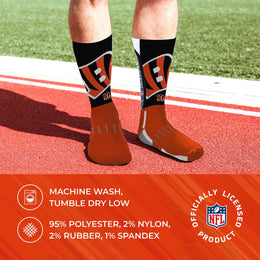 Cincinnati Bengals NFL Youth V Curve Socks - Orange
