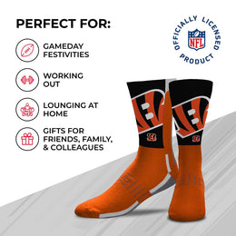 Cincinnati Bengals NFL Youth V Curve Socks - Orange