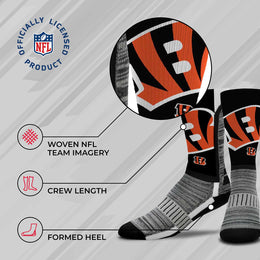 Cincinnati Bengals NFL V Curve  Socks - Black