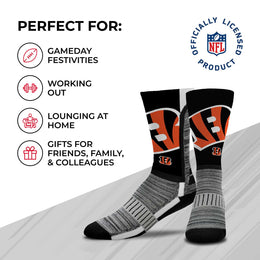 Cincinnati Bengals NFL V Curve  Socks - Black