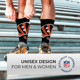 Cincinnati Bengals NFL Youth V Curve Socks - Black