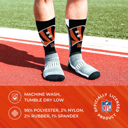 Cincinnati Bengals NFL V Curve  Socks - Black