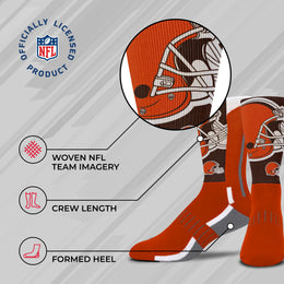 Cleveland Browns NFL Youth V Curve Socks - Orange