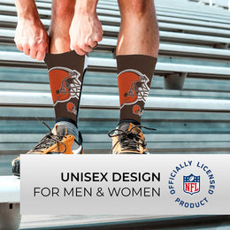 Cleveland Browns NFL Youth V Curve Socks - Brown