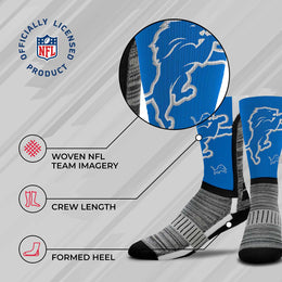 Detroit Lions NFL Youth V Curve Socks - Blue