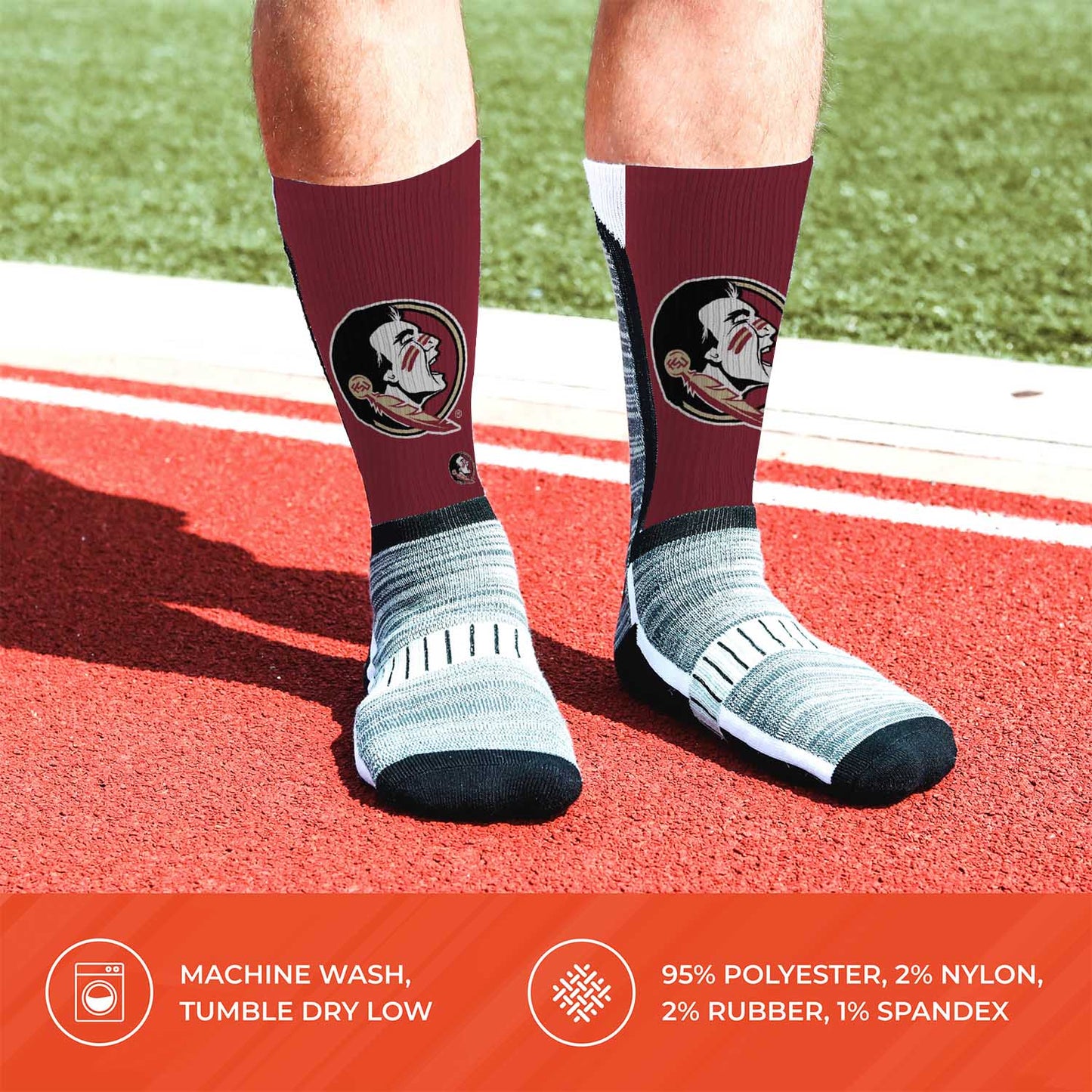 Florida State Seminoles NCAA Youth University Socks - Maroon