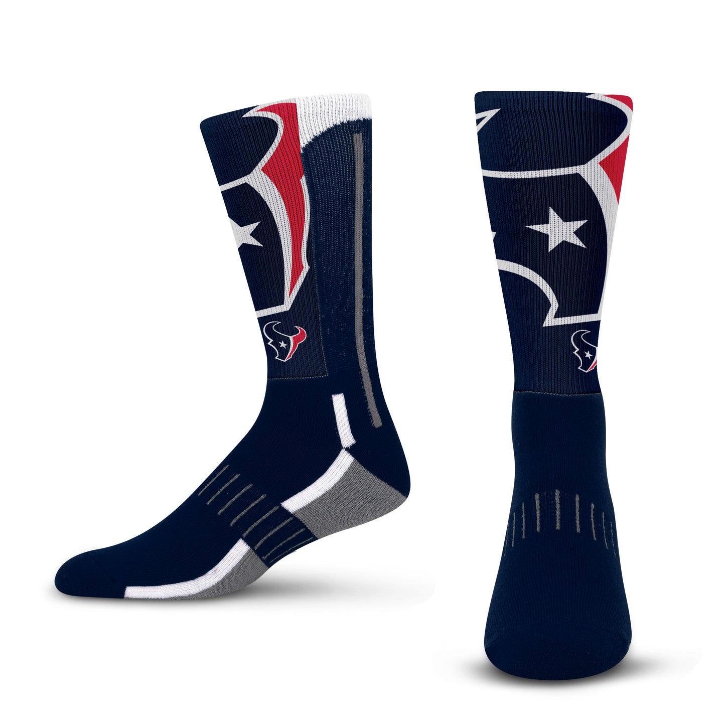 Houston Texans NFL Adult Curve Socks - Indigo/Navy