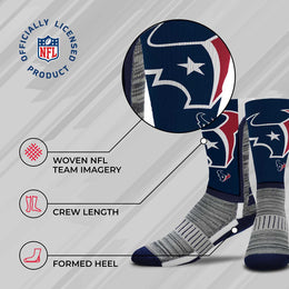 Houston Texans NFL Youth V Curve Socks - Navy