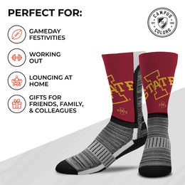 Iowa State Cyclones NCAA Youth University Socks - Maroon