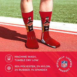 Kansas City Chiefs NFL Youth Zoom Location Crew Socks - Red