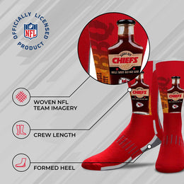 Kansas City Chiefs NFL Youth Zoom Location Crew Socks - Red