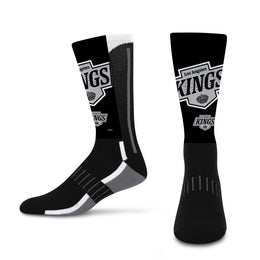 Los Angeles Kings Adult NHL Zoom Curve Team Crew Socks - Black