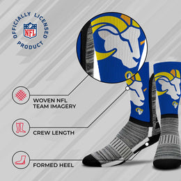 Los Angeles Rams NFL Youth V Curve Socks - Blue