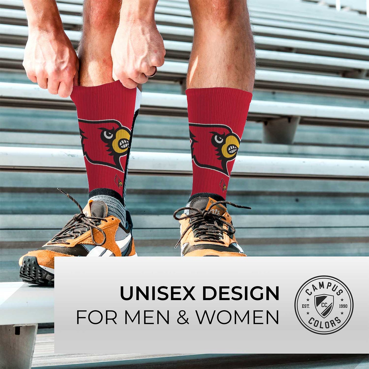 Louisville Cardinals NCAA Youth University Socks - Red