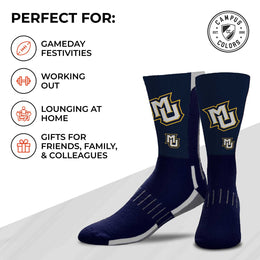 Marquette Golden Eagles NCAA Youth University Socks - Blue