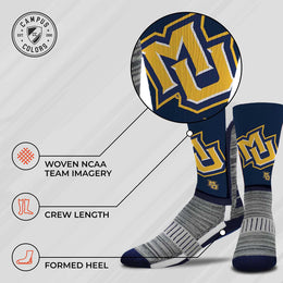 Marquette Golden Eagles NCAA Youth University Socks - Navy