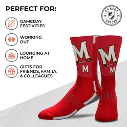 Maryland Terrapins NCAA Youth University Socks - Cardinal