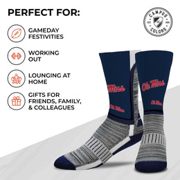 Ole Miss Rebels NCAA Youth University Socks - Navy