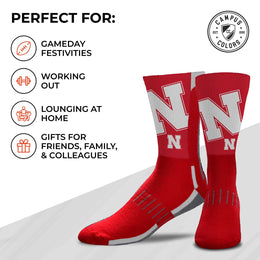Nebraska Cornhuskers NCAA Youth University Socks - Crimson