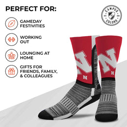 Nebraska Cornhuskers NCAA Youth University Socks - Red