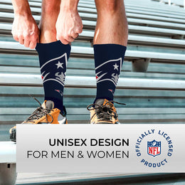New England Patriots NFL V Curve  Socks - Team Color