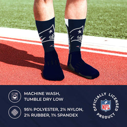 New England Patriots NFL V Curve  Socks - Team Color