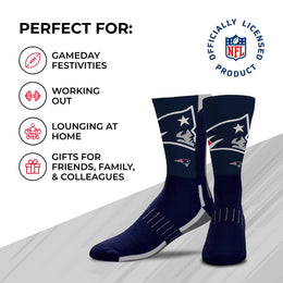 New England Patriots NFL V Curve  Socks - Team Color