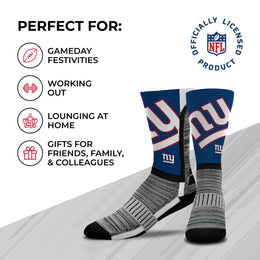 New York Giants NFL Youth V Curve Socks - Blue