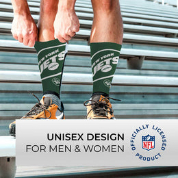 New York Jets NFL V Curve  Socks - Green